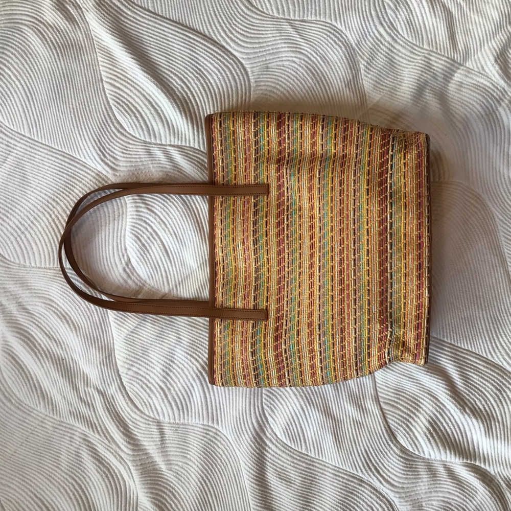 Talbots Straw Multi-Colored Tote - Shoulder Bag